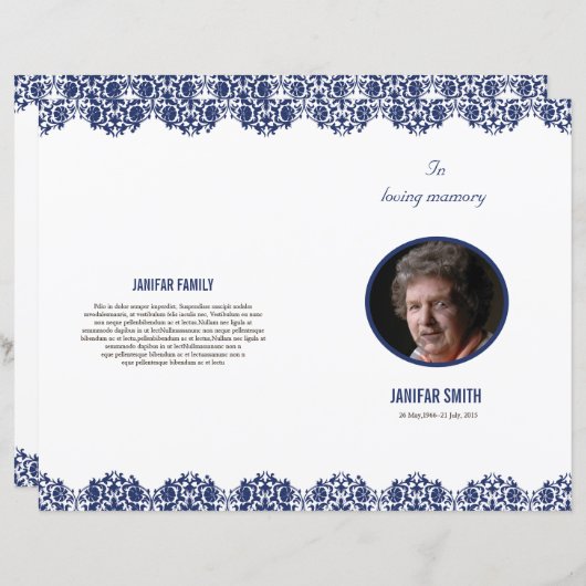 葬儀テンプレート (正面/裏面)