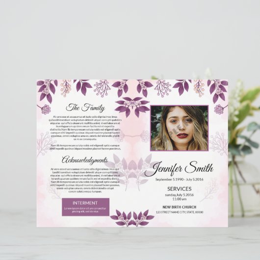 葬儀テンプレート (スタンド正面)