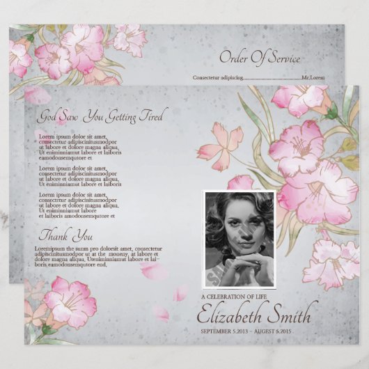 葬儀テンプレート (正面/裏面)