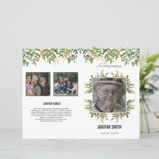 葬儀テンプレート (スタンド正面)