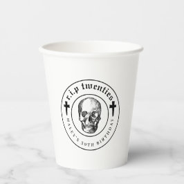 葬儀テーマRIP 20代30歳おもしろいの誕生日 紙コップ