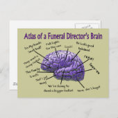 葬儀ディレクター/モルティシおもしろいアン脳デザイン ポストカード (正面/裏面)