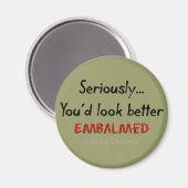 葬儀ディレクター/モルティシアンハおもしろいーズデザイン マグネット (正面/裏面)