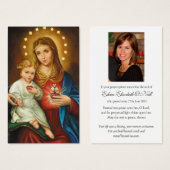 葬儀ハートメアリ記念祈りの言葉共感表 (正面&裏面)