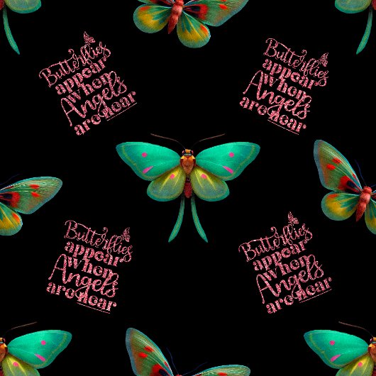 葬儀パーソナライズされた蝶の天使 スタンダードカクテルナプキン