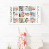 葬儀パーソナライズされた12写真記念 横断幕 (インサイチュ)