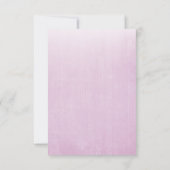 葬儀パープルバラ写真家族サンキューカード サンキューカード (裏面)