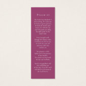 葬儀パープル春クロッカス詩の写真ブックマーク (裏面)