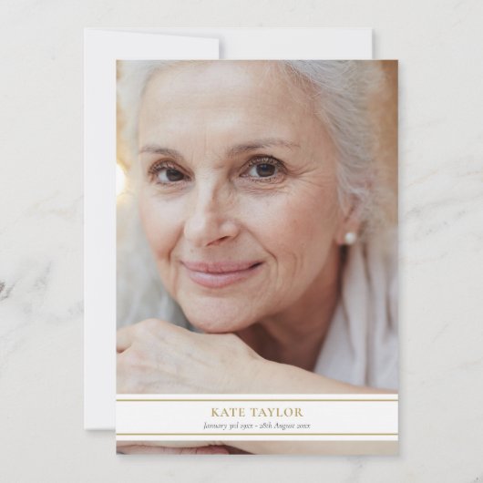 葬儀フォトお祝いのライフバラフローラ 招待状 (裏面)