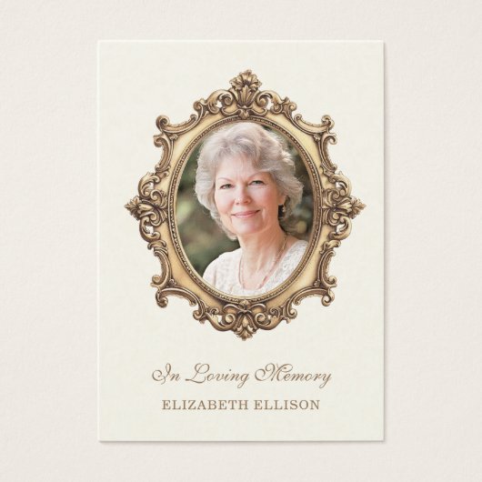 葬儀フォトカトリック記念祈りの言葉カード (正面)