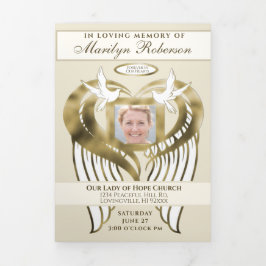 葬儀フォトコラージュと服務命令 三つ折りプログラム