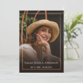 葬儀フォトサンキューカード サンキューカード (スタンド正面)