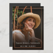 葬儀フォトサンキューカード サンキューカード (正面/裏面)