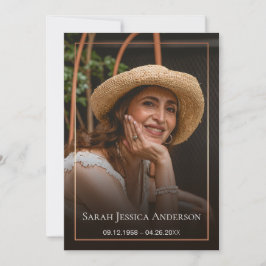 葬儀フォトサンキューカード サンキューカード