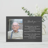 葬儀フォトサンキューカード サンキューカード (スタンド正面)