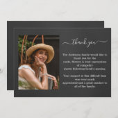 葬儀フォトサンキューカード サンキューカード (正面/裏面)