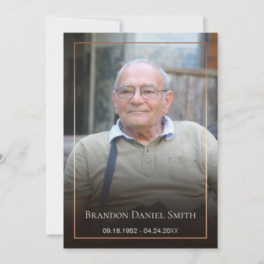 葬儀フォトサンキューカード サンキューカード (正面)