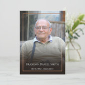 葬儀フォトサンキューカード サンキューカード (スタンド正面)