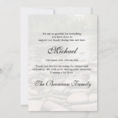 葬儀フォトシンプル石ありがとう サンキューカード (裏面)