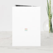 葬儀フォトブルーユーカリお祝いの生活 招待状 (裏面)