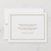 葬儀フローラバラフォト悔やみや弔慰サンキューカード サンキューカード (裏面)