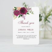 葬儀フローラパープルメモリアルサンキューカード サンキューカード (スタンド正面)