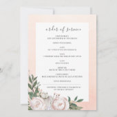 葬儀フローラピンク写真追悼会 サンキューカード (裏面)