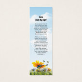 葬儀フローラブックマークテンプレート (裏面)