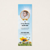 葬儀フローラブックマークテンプレート (正面)