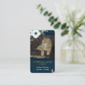 葬儀フローラ祈カード（1枚の写真を選択可能） 名刺 (スタンド正面)