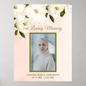 葬儀フローラ祝の人生の歓迎サイン ポスター (正面)