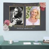 葬儀フローラ2生命の写真お祝い 横断幕 (トレードショー)