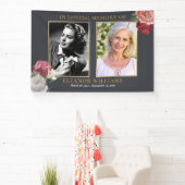 葬儀フローラ2生命の写真お祝い 横断幕 (インサイチュ)