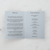 葬儀プログラムの写真の円リース サンキューカード (内部)