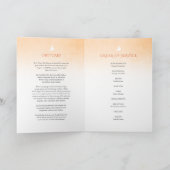 葬儀プログラムの順序オレンジバラ プログラム (内部)