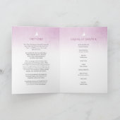 葬儀プログラムの順序パープルバラ プログラム (内部)