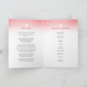 葬儀プログラムの順序レッドローズ プログラム (内部)