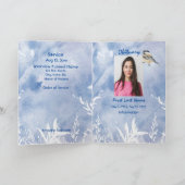 葬儀プログラムカスタム《鳥》アメリカゴガラブルーウィンター プログラム (内部)