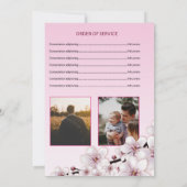 葬儀プログラムカードテンプレート (裏面)