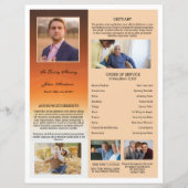 葬儀プログラムカードテンプレート (裏面)