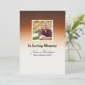 葬儀プログラムカードテンプレート プログラム (スタンド正面)