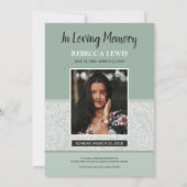 葬儀プログラムカード (正面)