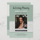 葬儀プログラムカード (正面/裏面)