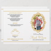 葬儀プログラムテンプレートチラシ (正面/裏面)