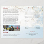 葬儀プログラムテンプレートパンフレット (裏面)