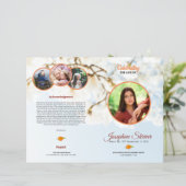 葬儀プログラムテンプレートパンフレット (スタンド正面)