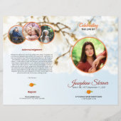 葬儀プログラムテンプレートパンフレット (正面)