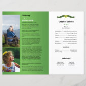 葬儀プログラムテンプレートパンフレット (裏面)