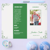 葬儀プログラムテンプレートパンフレット チラシ (シングル)