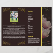 葬儀プログラムテンプレートパンフレット チラシ (裏面)